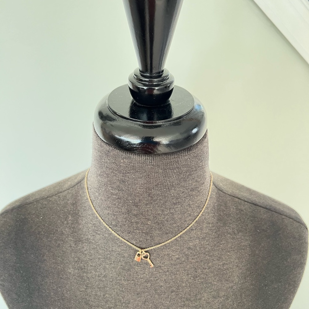 Gold Lock & Key Necklace